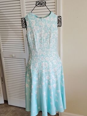 DANNY AND NICOLE FIT AND FLARE DRESS